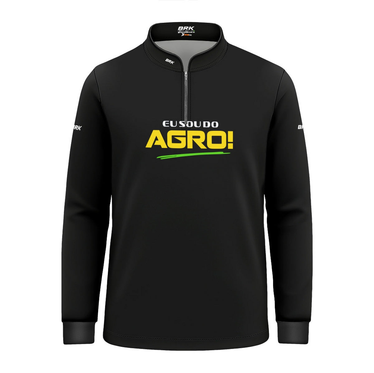 Camisa UV50 Agro Infantil Brk Eu Sou do Agro Preta Básica - Brk Agro