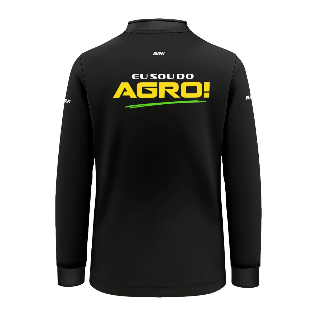Camisa UV50 Agro Infantil Brk Eu Sou do Agro Preta Básica - Brk Agro