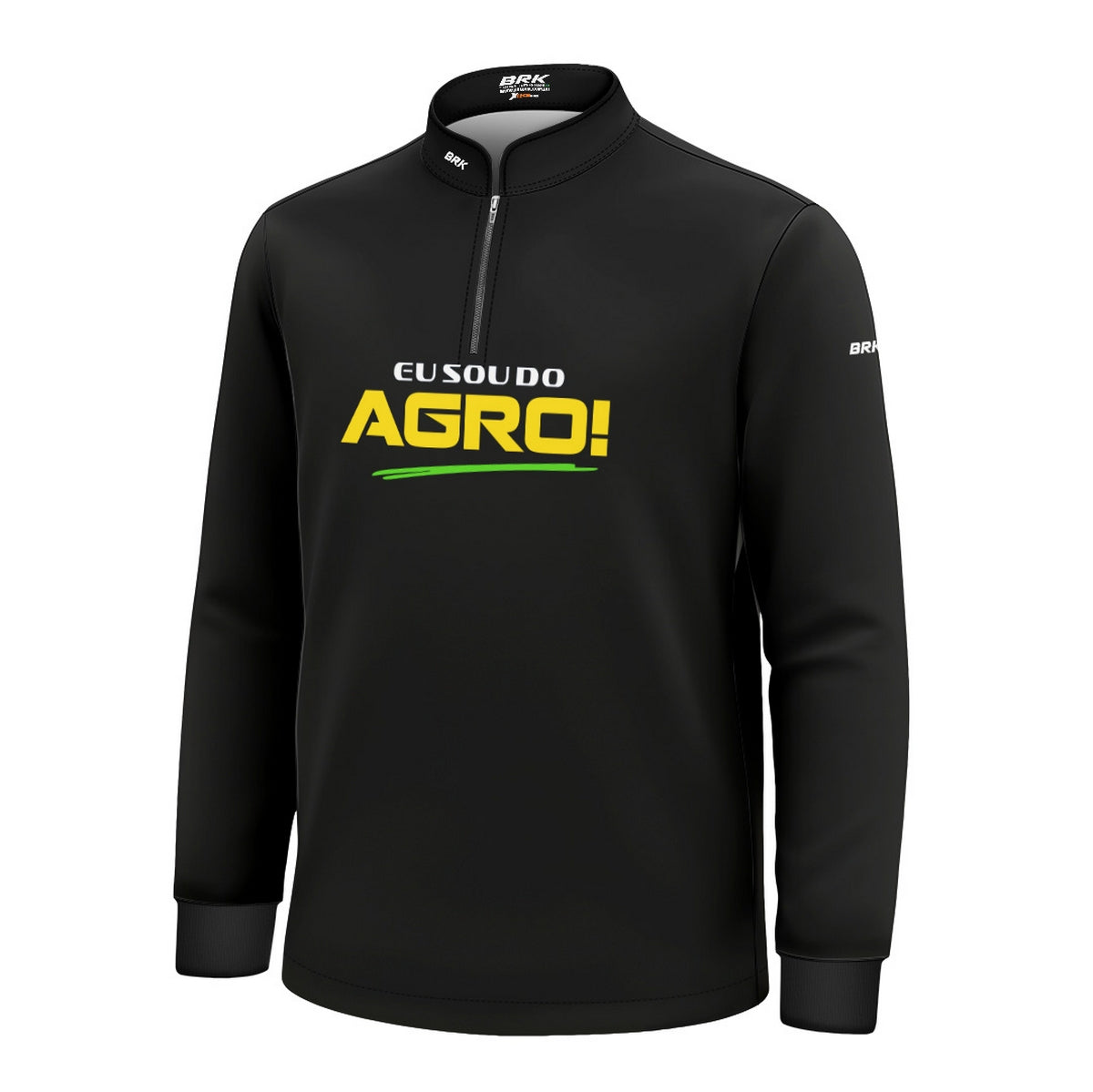 Camisa UV50 Agro Infantil Brk Eu Sou do Agro Preta Básica - Brk Agro