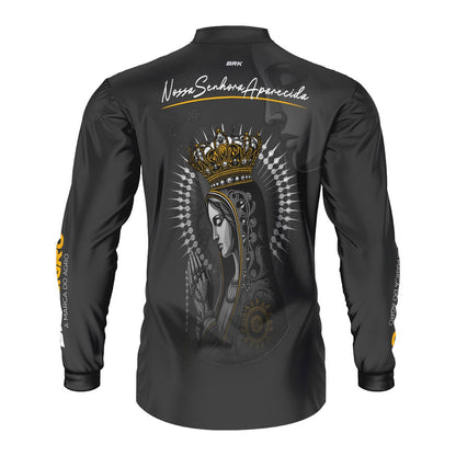 Camisa Agro Brk Preta Padroeira com Proteção UV50 - Brk Agro