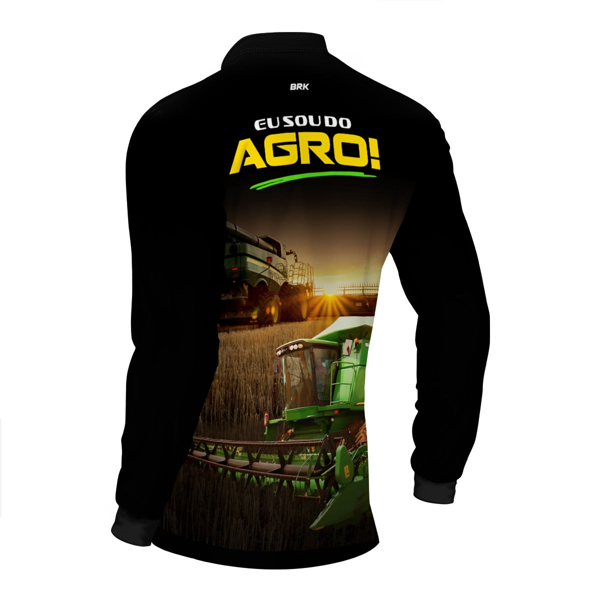 Camisa Agro Brk Eu Sou do Agro Colheitadeira com Proteção UV50 - Brk Agro