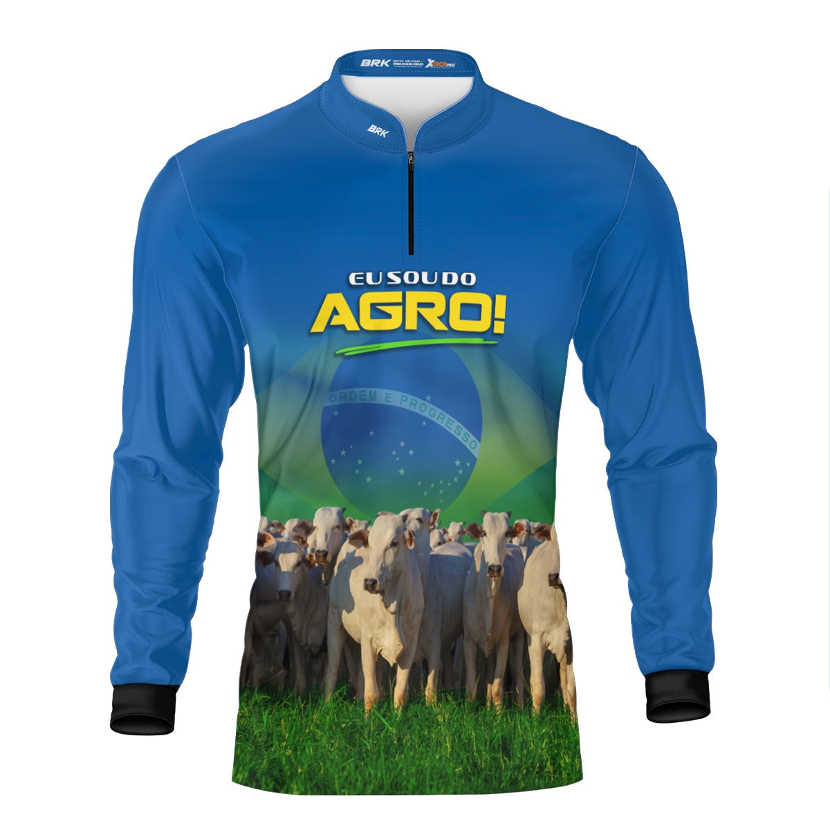 Camisa Agro Brk Eu Sou do Agro Gado com Proteção UV50 - Brk Agro