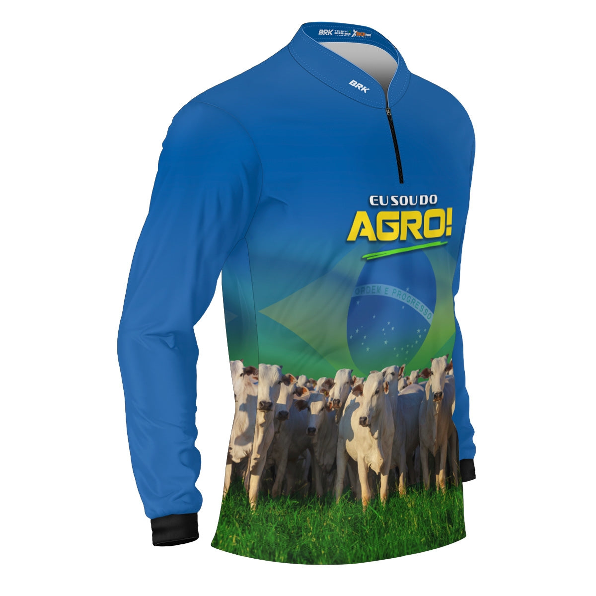 Camisa Agro Brk Eu Sou do Agro Gado com Proteção UV50 - Brk Agro