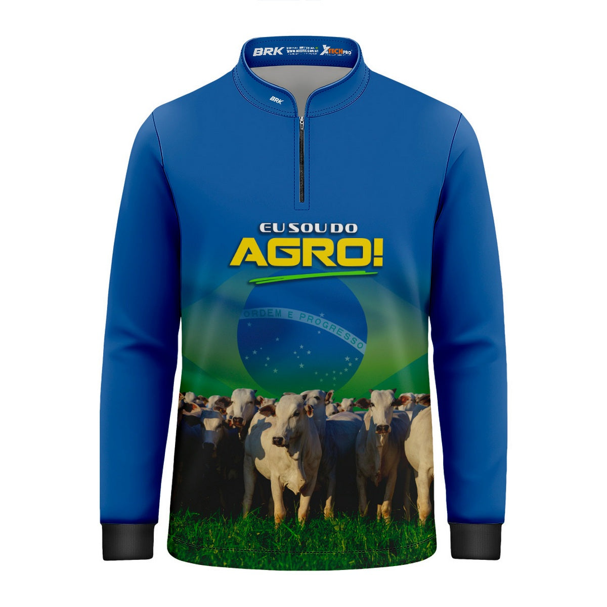 Camisa Agro Infantil Brk Eu Sou do Agro Gado com Proteção UV50 - Brk Agro