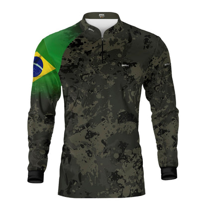Camisa Agro Brk Eu Sou do Agro Camu Brasil com Proteção UV50 - Brk Agro
