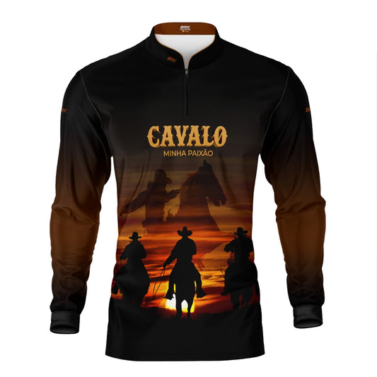 Camisa Agro Brk Eu Sou do Agro Cavalos Minha Paixão com Proteção UV50 - Brk Agro