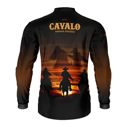 Camisa Agro Brk Eu Sou do Agro Cavalos Minha Paixão com Proteção UV50 - Brk Agro