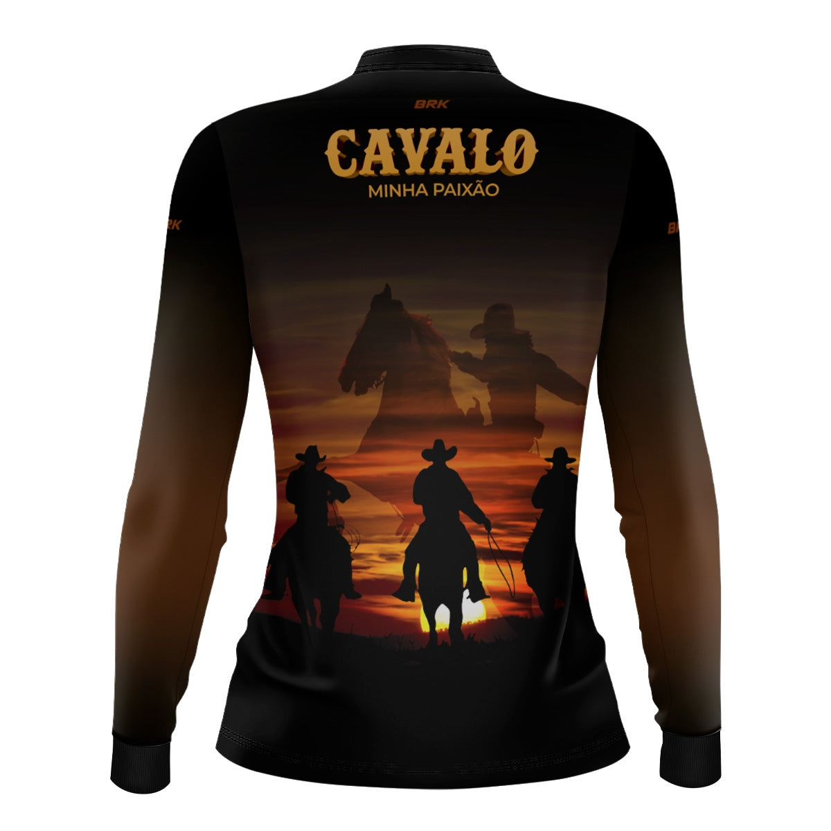 Camisa Agro Feminina Brk Eu Sou do Agro Cavalos Minha Paixão com Proteção UV50 - Brk Agro