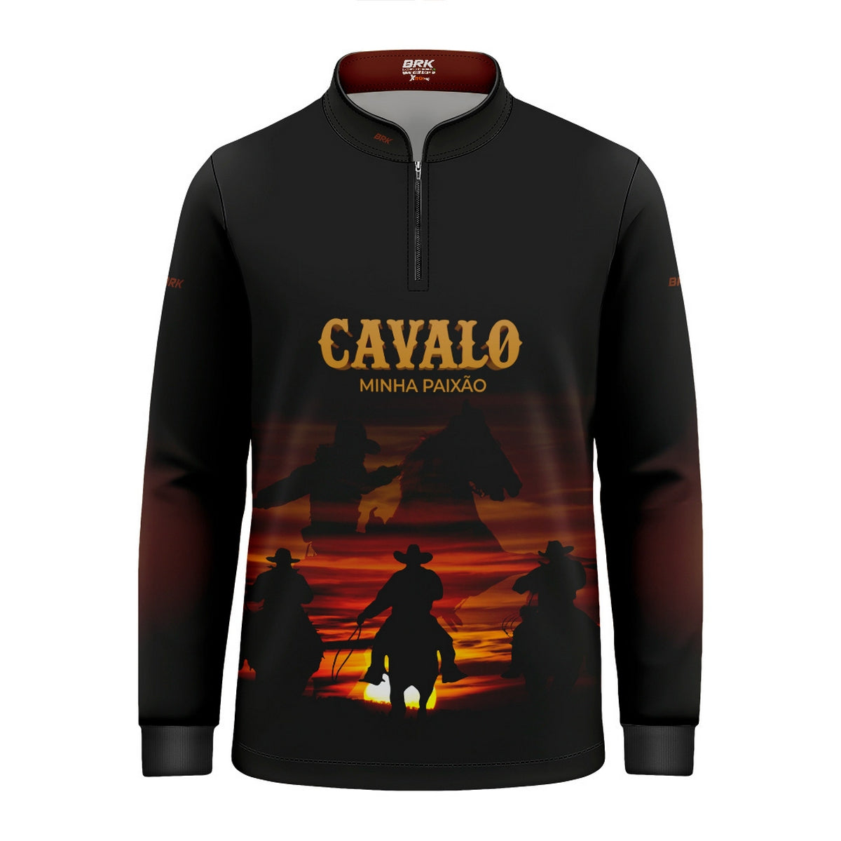Camisa Agro Infantil Brk Eu Sou do Agro Cavalos Minha Paixão com Proteção UV50 - Brk Agro