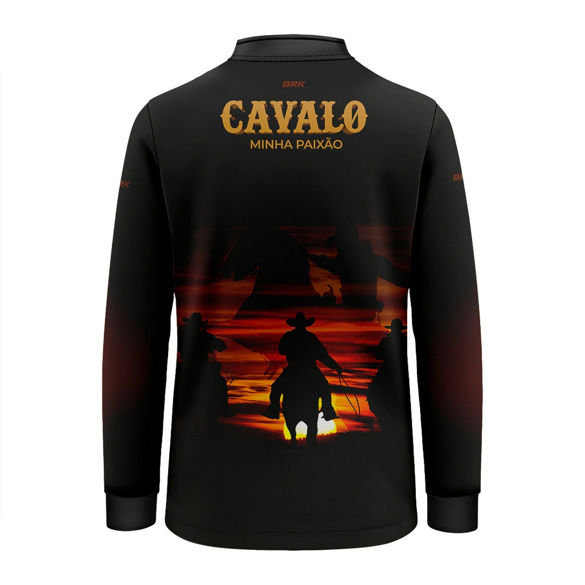 Camisa Agro Infantil Brk Eu Sou do Agro Cavalos Minha Paixão com Proteção UV50 - Brk Agro