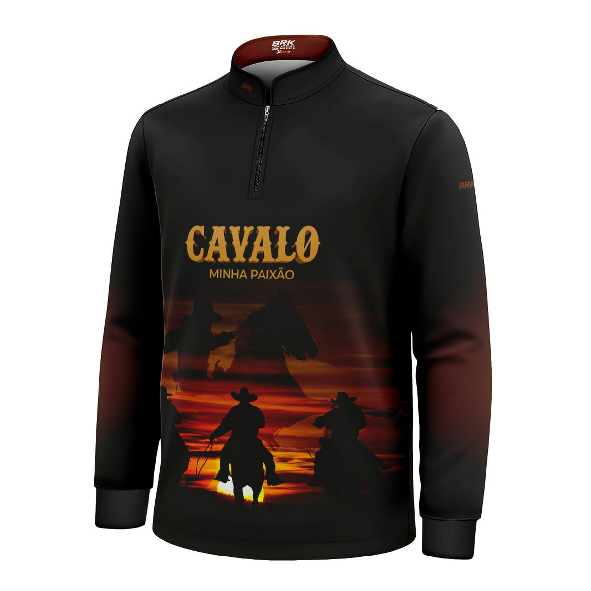 Camisa Agro Infantil Brk Eu Sou do Agro Cavalos Minha Paixão com Proteção UV50 - Brk Agro