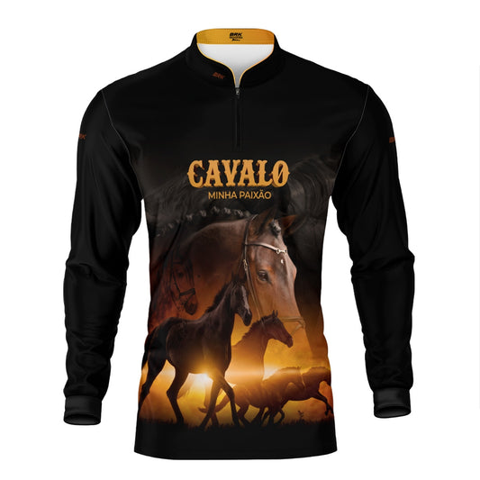 Camisa Agro Brk Eu Sou do Agro Cavalos Minha Paixão 2 com Proteção UV50 - Brk Agro