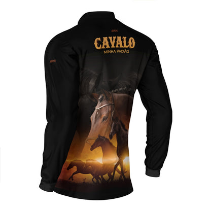Camisa Agro Brk Eu Sou do Agro Cavalos Minha Paixão 2 com Proteção UV50 - Brk Agro