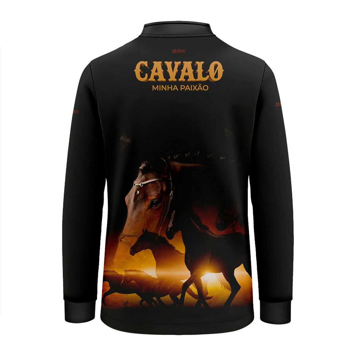Camisa Agro Infantil Brk Eu Sou do Agro Cavalos Minha Paixão 2 com Proteção UV50 - Brk Agro