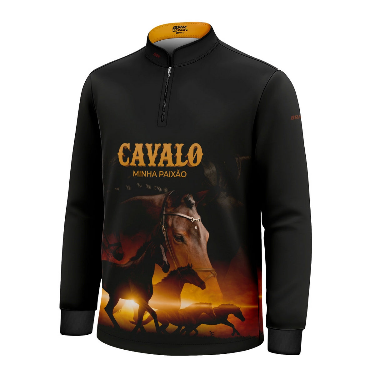 Camisa Agro Infantil Brk Eu Sou do Agro Cavalos Minha Paixão 2 com Proteção UV50 - Brk Agro