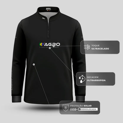 Camisa Agro Infantil Brk O Agro Não Para com Proteção UV50 - Brk Agro