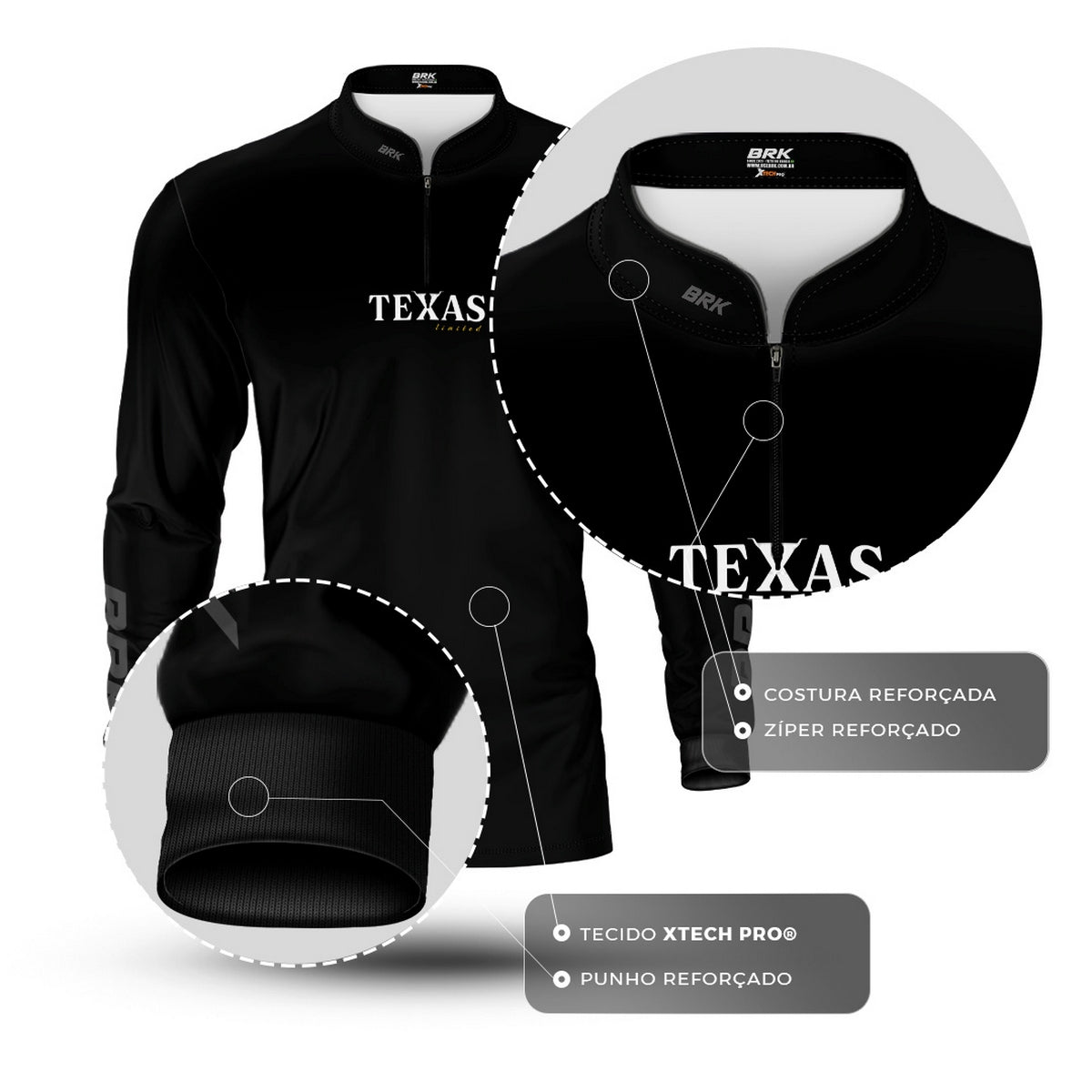 Camisa Agro Brk Texas com Proteção UV50 - Brk Agro