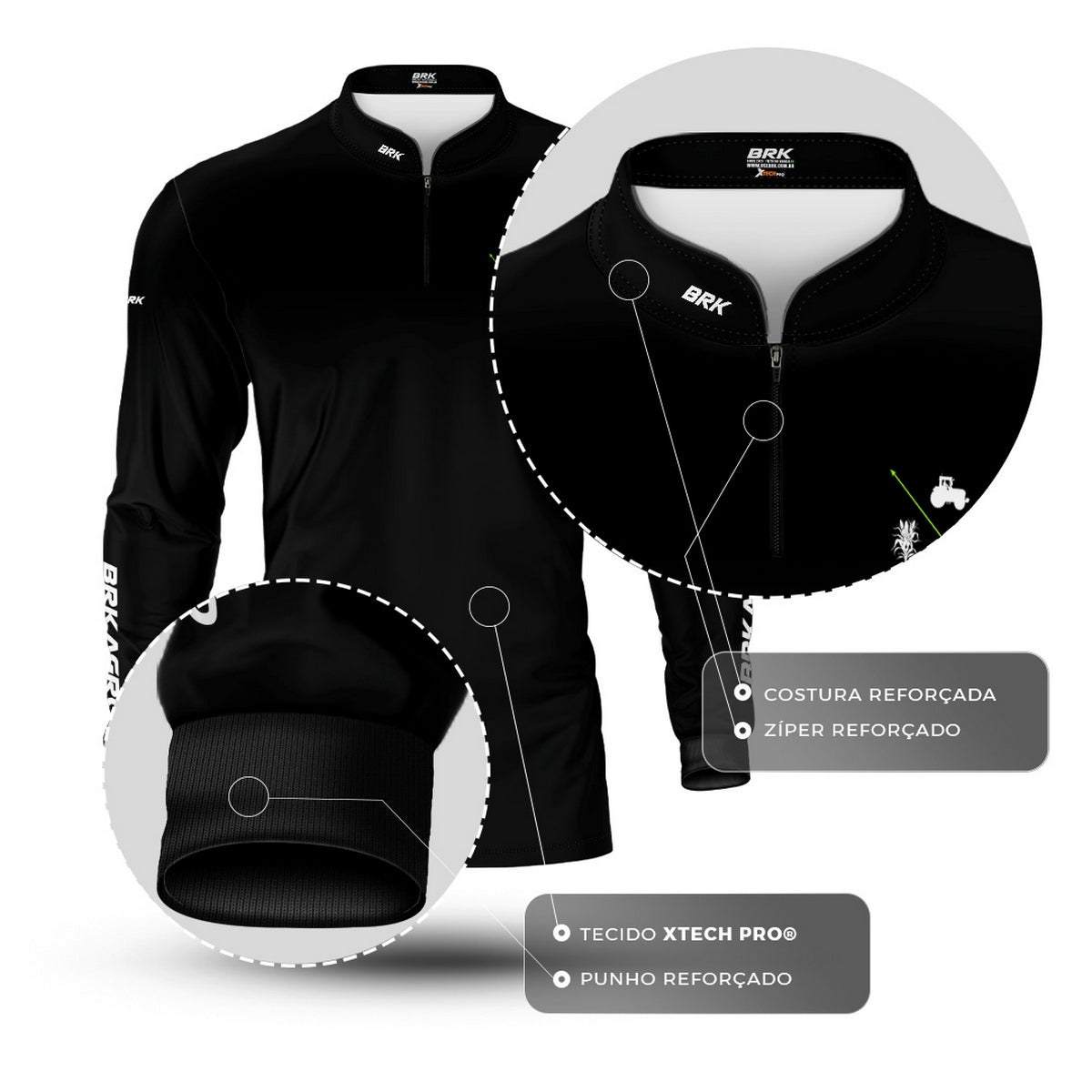Camisa Agro Brk Essência do Agro com Proteção UV50 - Brk Agro