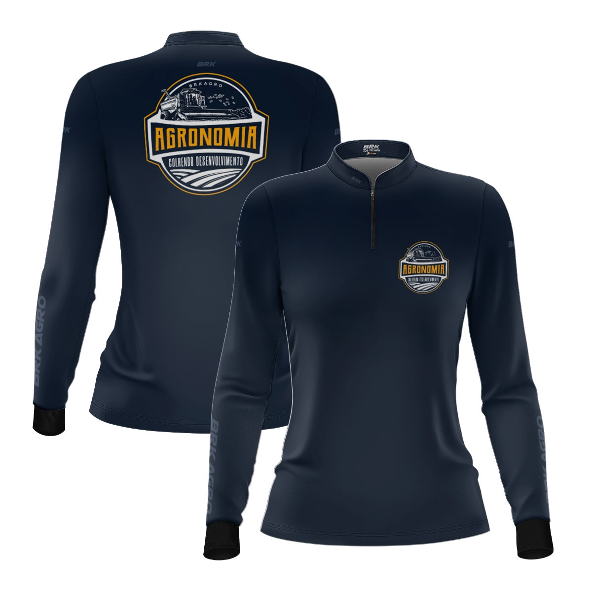 Camisa Agro Feminina Brk Agronomia Colhendo Desenvolvimento com Proteção UV50 - Brk Agro