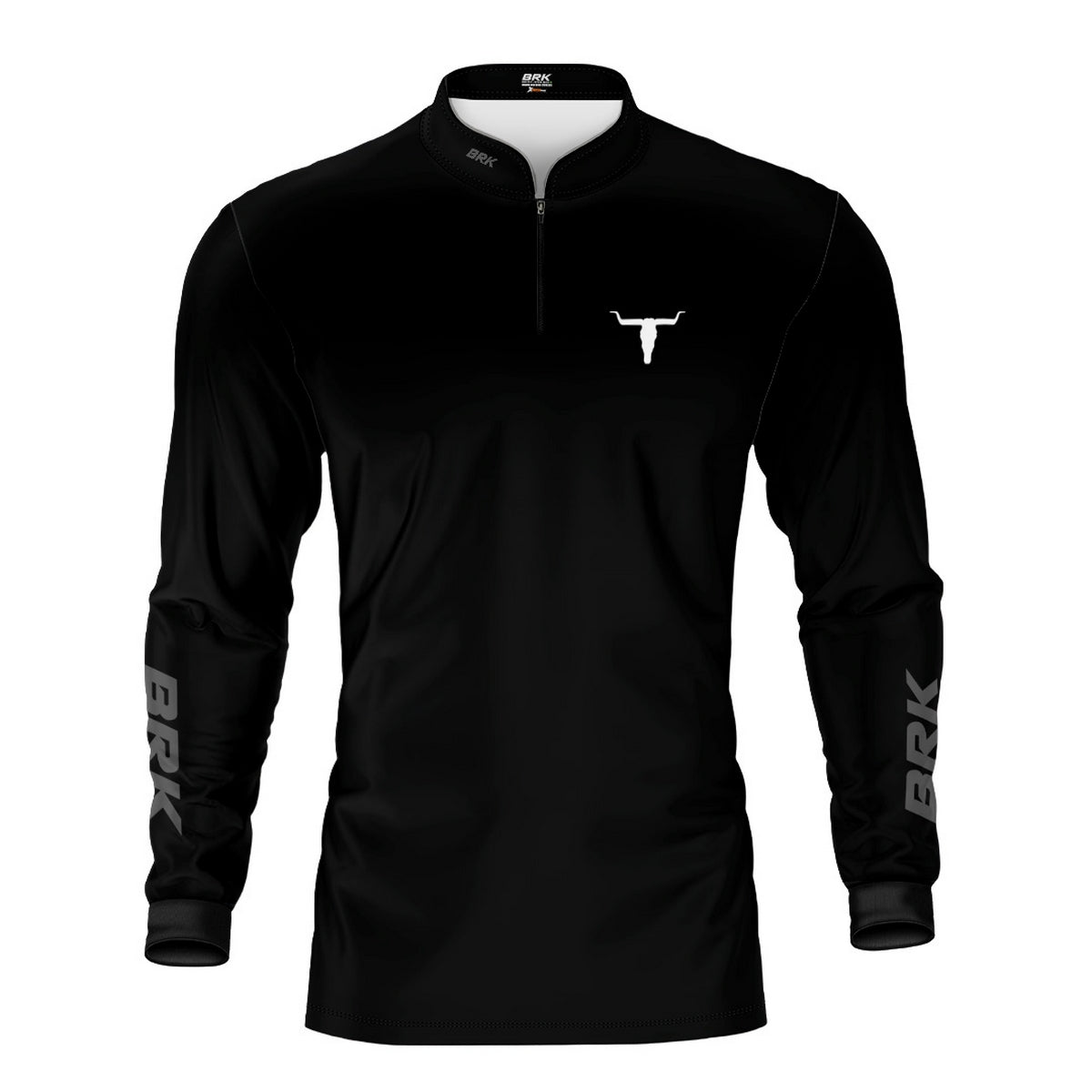 Camisa Agro Brk Long Horn Black com Proteção UV50 - Brk Agro