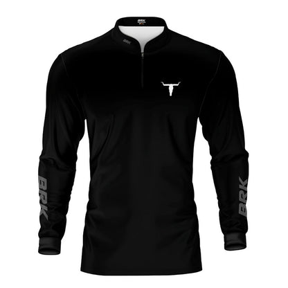 Camisa Agro Brk Long Horn Black com Proteção UV50 - Brk Agro
