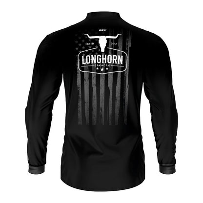 Camisa Agro Brk Long Horn Black com Proteção UV50 - Brk Agro