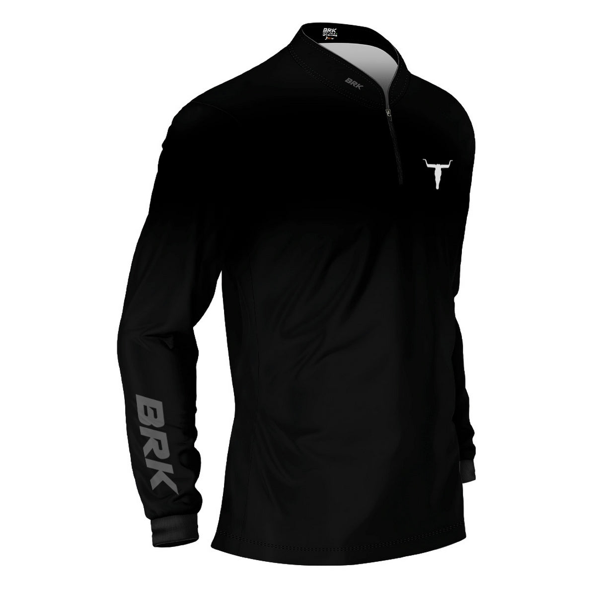 Camisa Agro Brk Long Horn Black com Proteção UV50 - Brk Agro
