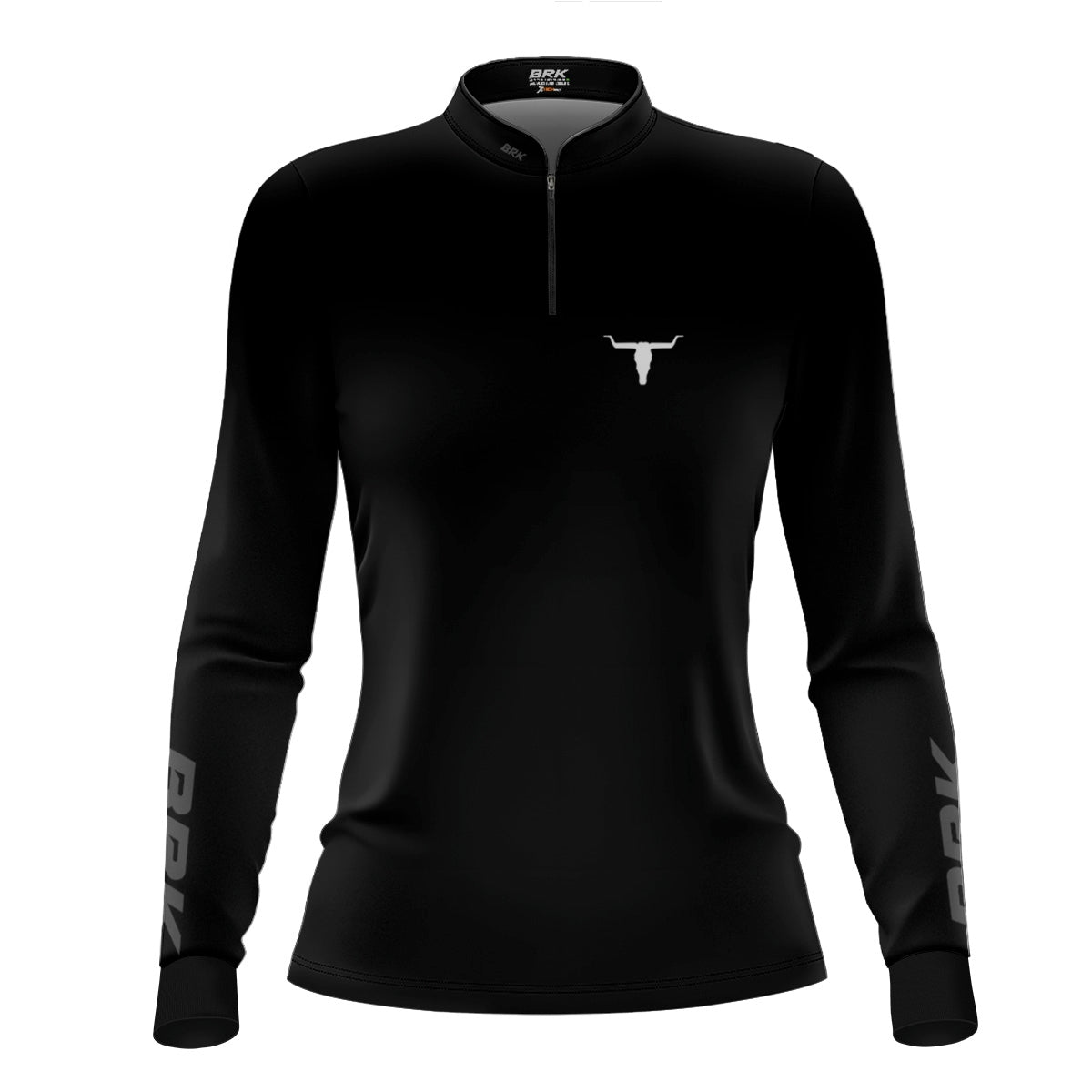 Camisa Agro Feminina Brk Long Horn Black com Proteção UV50 - Brk Agro