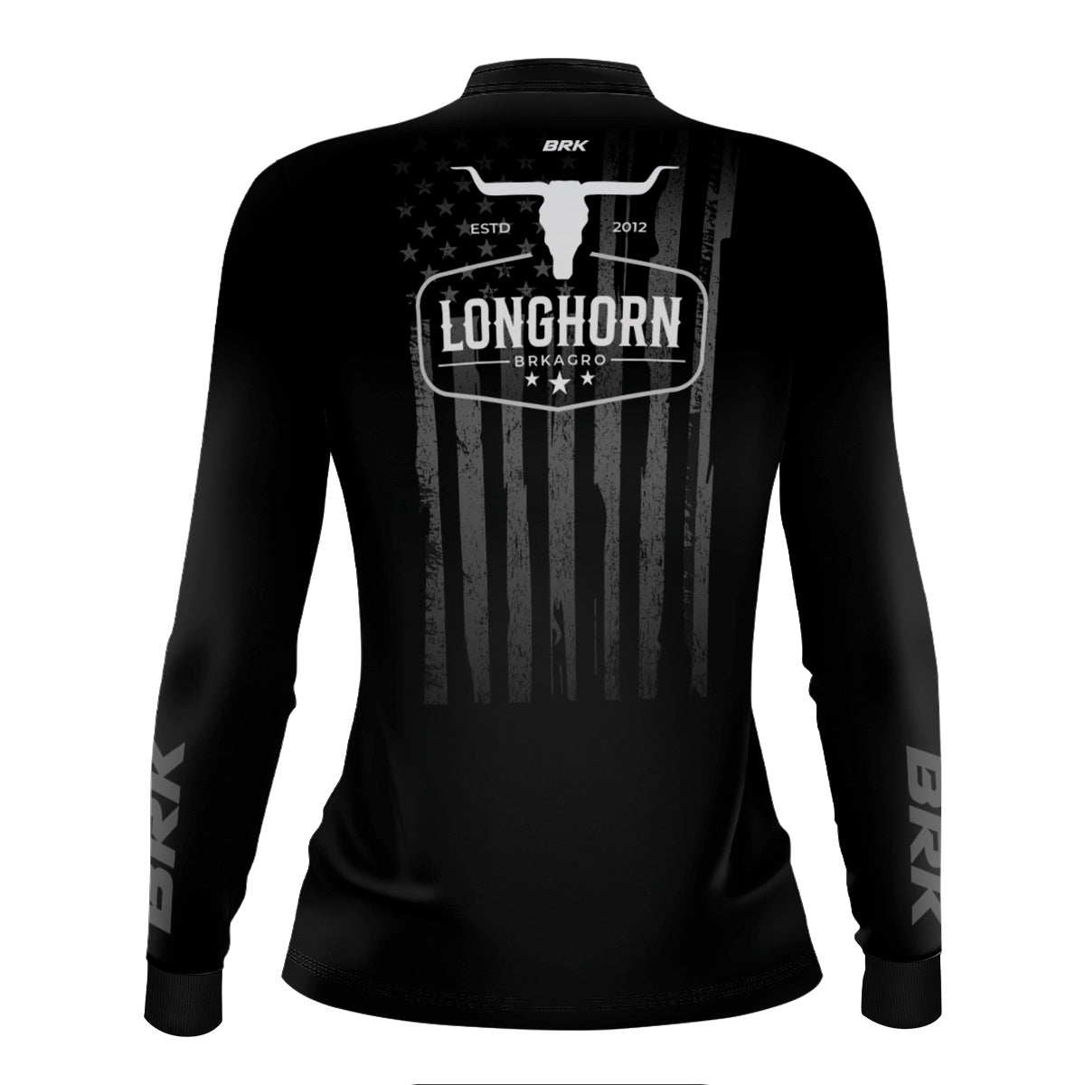 Camisa Agro Feminina Brk Long Horn Black com Proteção UV50 - Brk Agro