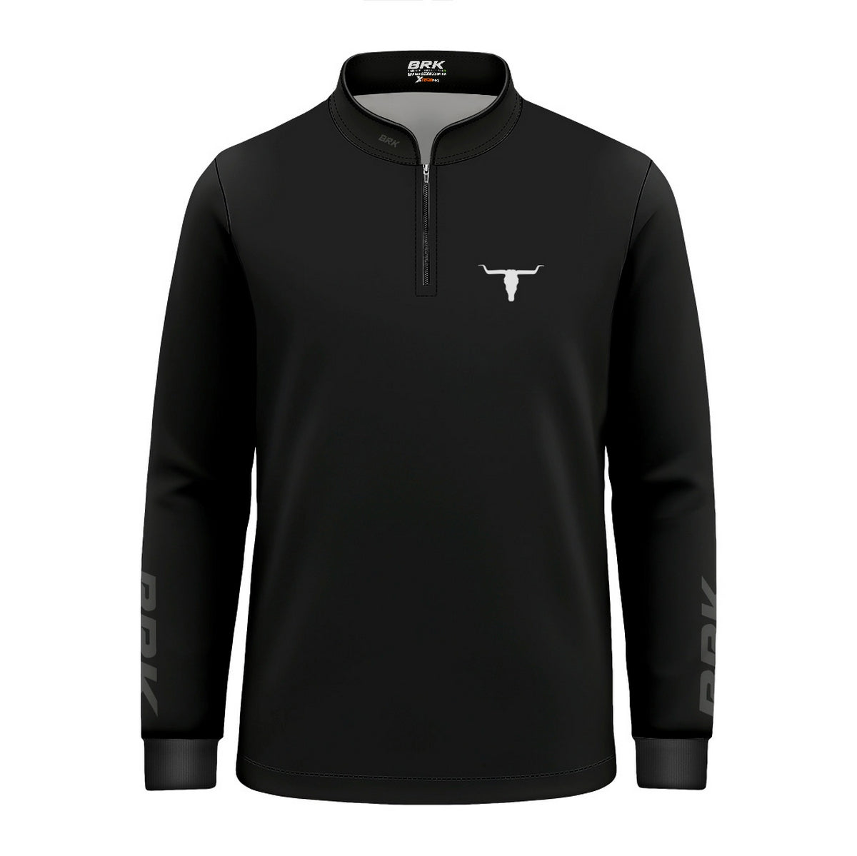 Camisa Agro Infantil Brk Long Horn Black com Proteção UV50 - Brk Agro