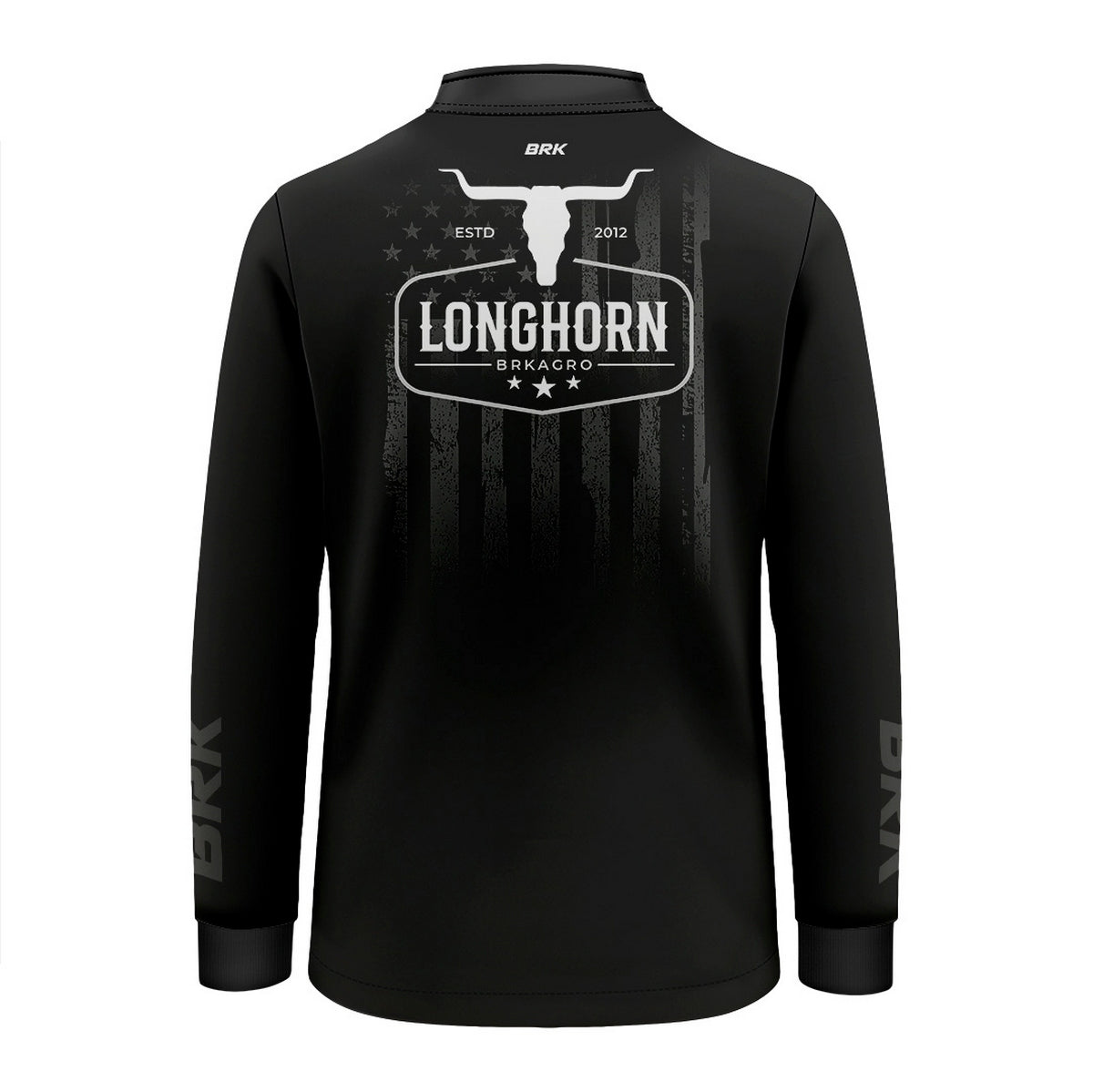 Camisa Agro Infantil Brk Long Horn Black com Proteção UV50 - Brk Agro