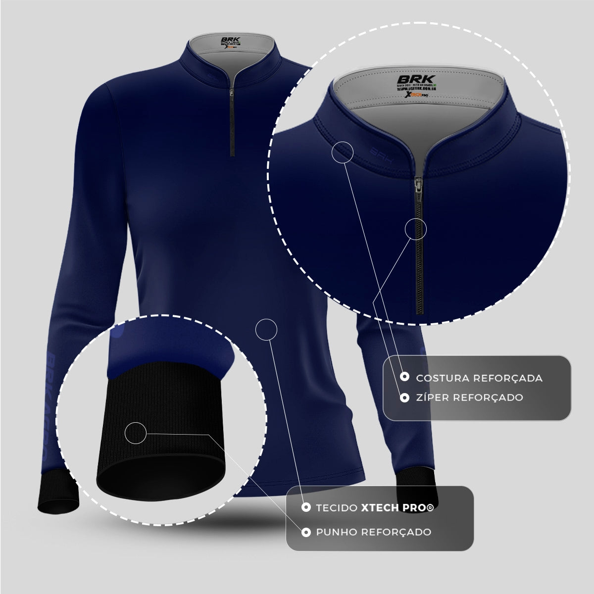 Camisa Agro Feminina Brk Xerife USA com Proteção UV50 - Brk Agro