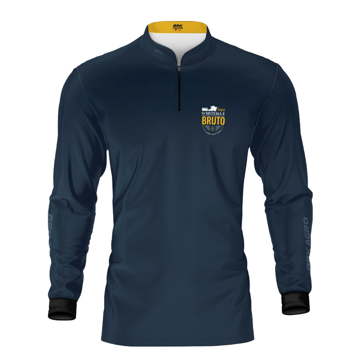 Camisa Agro Brk Aqui o Sistema é Bruto com Proteção UV50 - Brk Agro