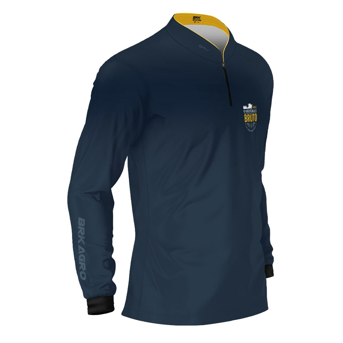 Camisa Agro Brk Aqui o Sistema é Bruto com Proteção UV50 - Brk Agro