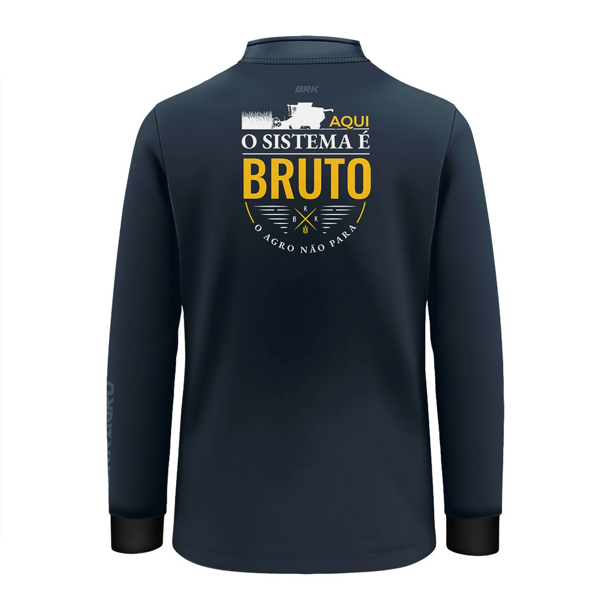 Camisa Agro Infantil Brk Aqui o Sistema é Bruto com Proteção UV50 - Brk Agro