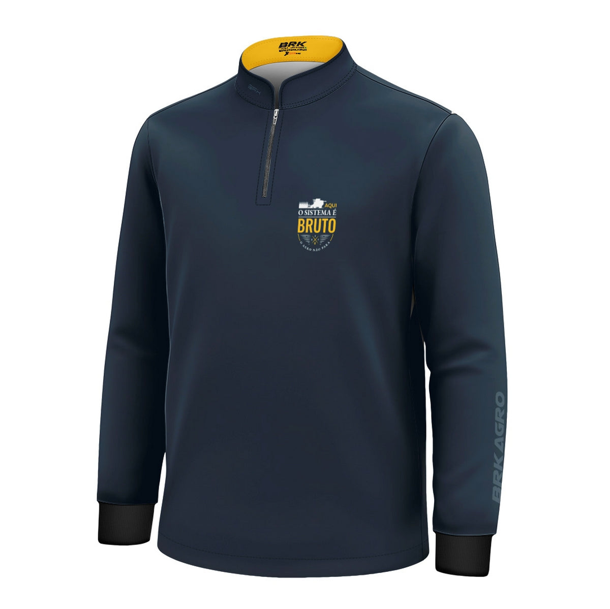 Camisa Agro Infantil Brk Aqui o Sistema é Bruto com Proteção UV50 - Brk Agro