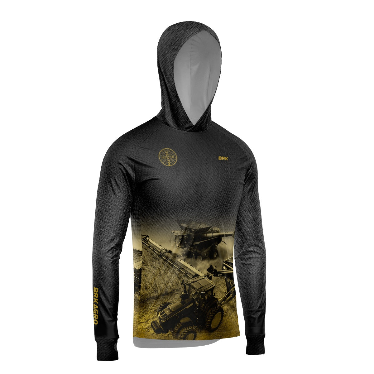 Camisa de Pesca Brk com Luva e Capuz São Bento com Proteção Solar UV50+ - Brk Agro