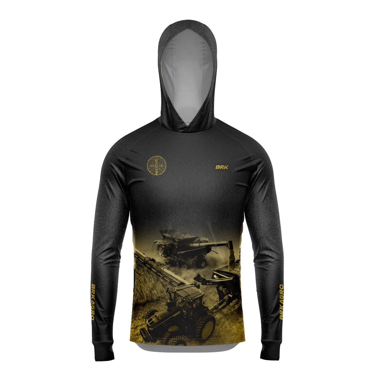 Camisa de Pesca Brk com Luva e Capuz São Bento com Proteção Solar UV50+ - Brk Agro