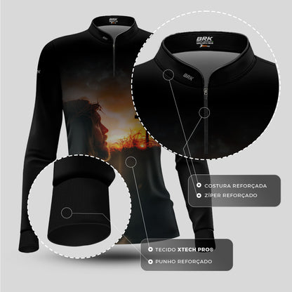 Camisa Agro Brk Eu Sou do Agro jesus no Calvário com Proteção UV50+