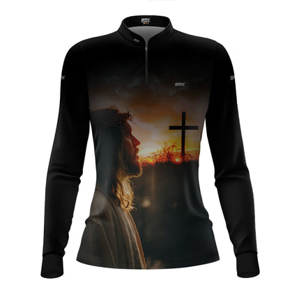 Camisa Agro Brk Eu Sou do Agro jesus no Calvário com Proteção UV50+