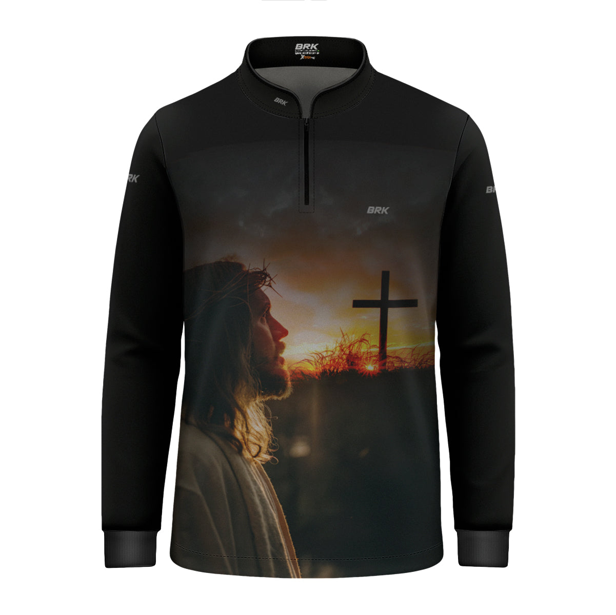 Camisa Agro Brk Eu Sou do Agro jesus no Calvário com Proteção UV50+