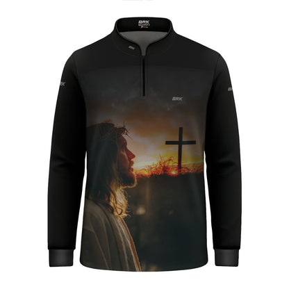 Camisa Agro Brk Eu Sou do Agro jesus no Calvário com Proteção UV50+