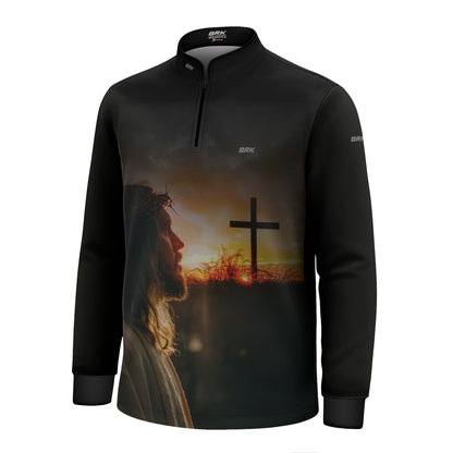 Camisa Agro Brk Eu Sou do Agro jesus no Calvário com Proteção UV50+
