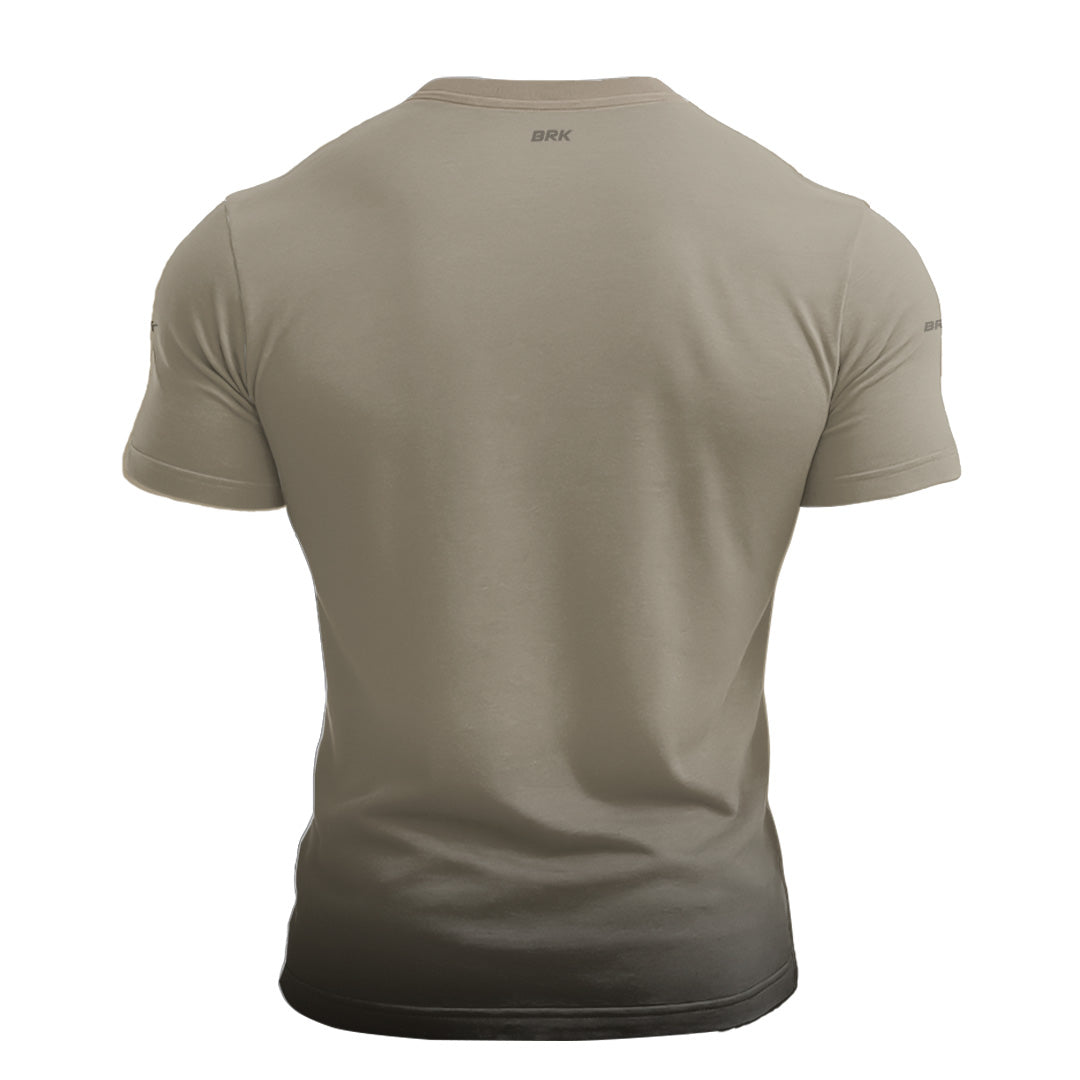 Camiseta Manga Curta Agro Brk Mescla Bege com Proteção Solar UV50+