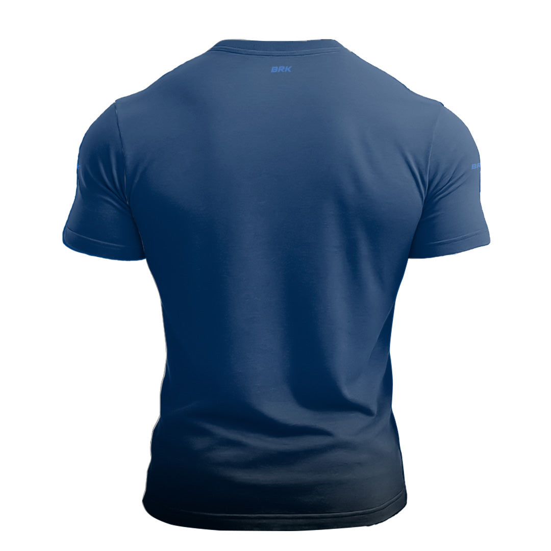 Camiseta Manga Curta Agro Brk Mescla Azul com Proteção Solar UV50+