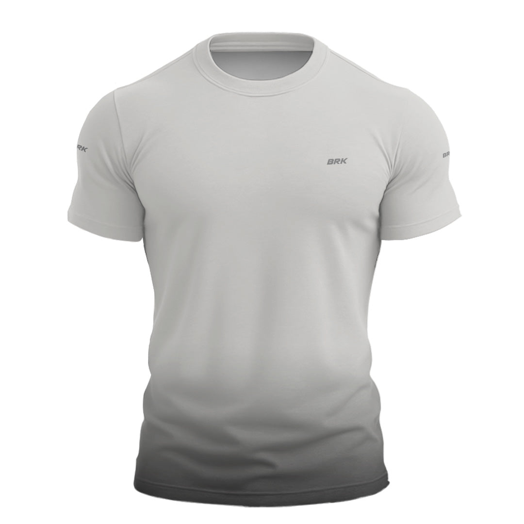 Camiseta Manga Curta Agro Brk Mescla Branca Lisa com Proteção Solar UV50+