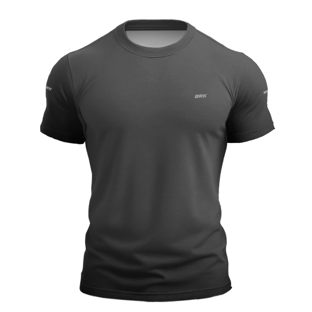 Camiseta Manga Curta Agro Brk Mescla Chumbo com Proteção Solar UV50+