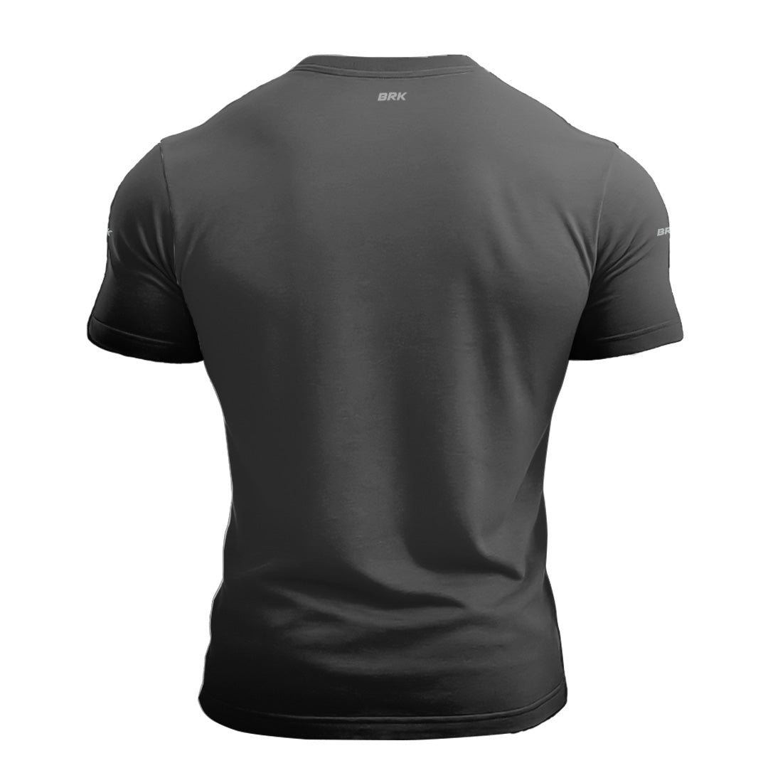 Camiseta Manga Curta Agro Brk Mescla Chumbo com Proteção Solar UV50+