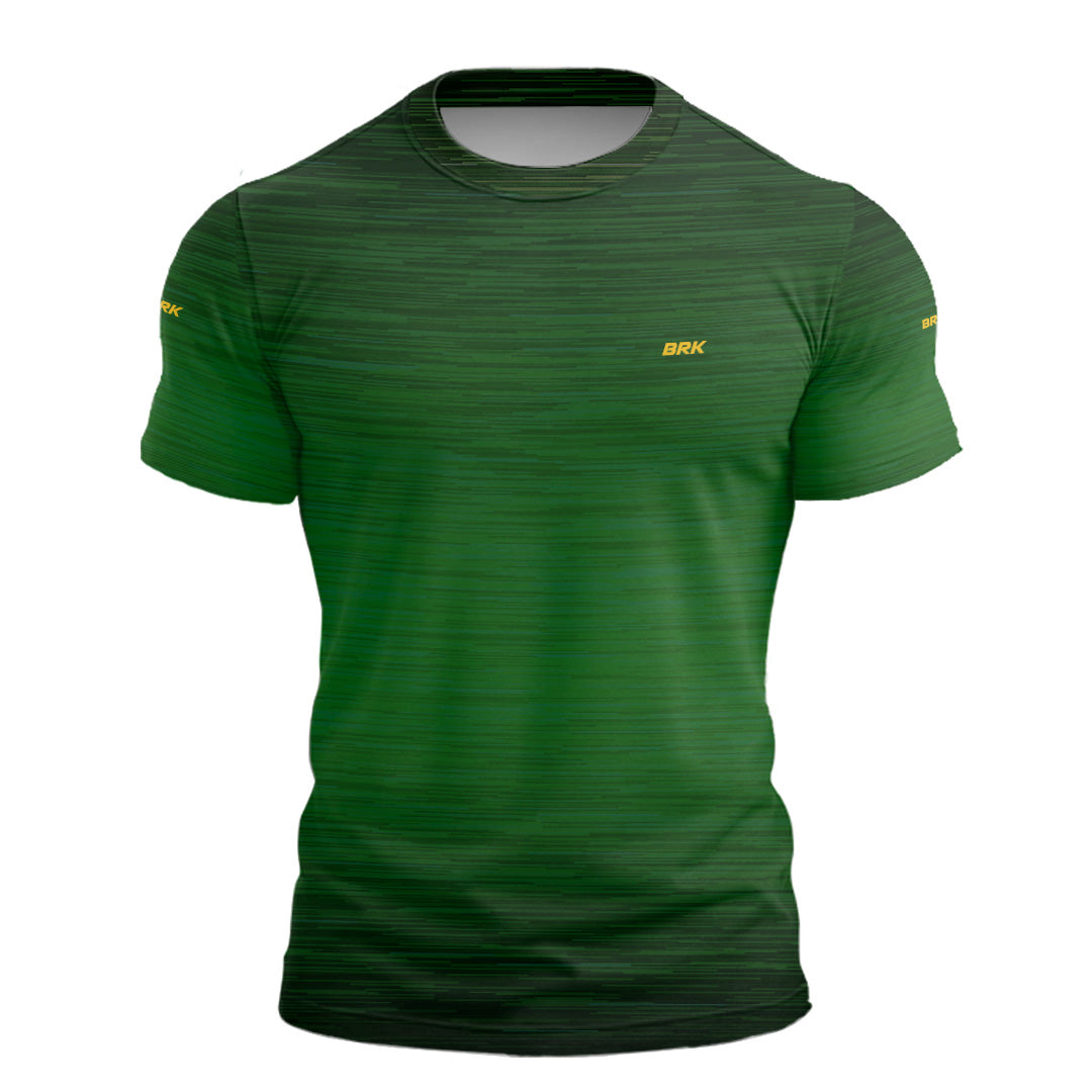Camiseta Manga Curta Agro Brk Mescla Verde Texturizada com Proteção Solar UV50+