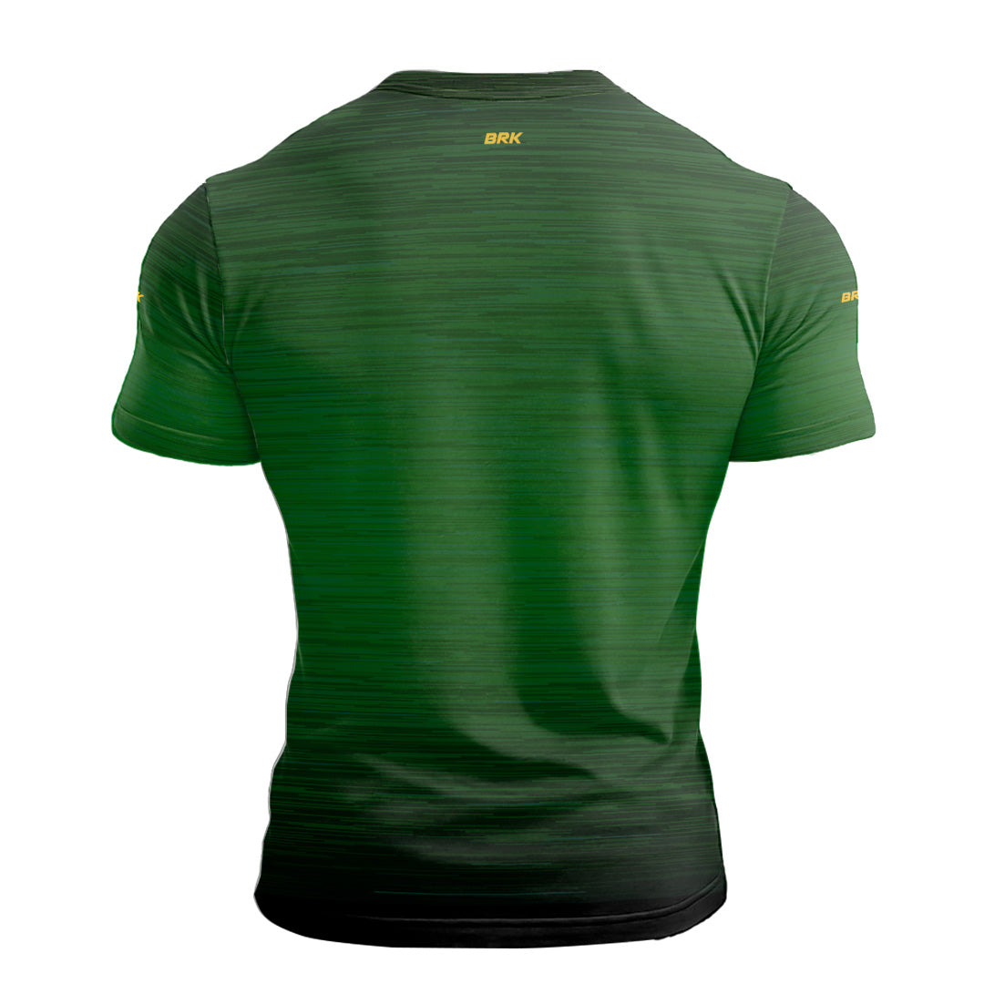 Camiseta Manga Curta Agro Brk Mescla Verde Texturizada com Proteção Solar UV50+